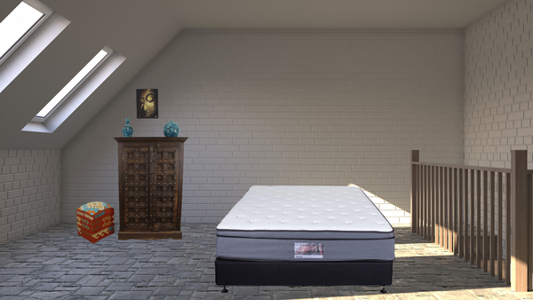 Queen Bed (Mattress & Base)