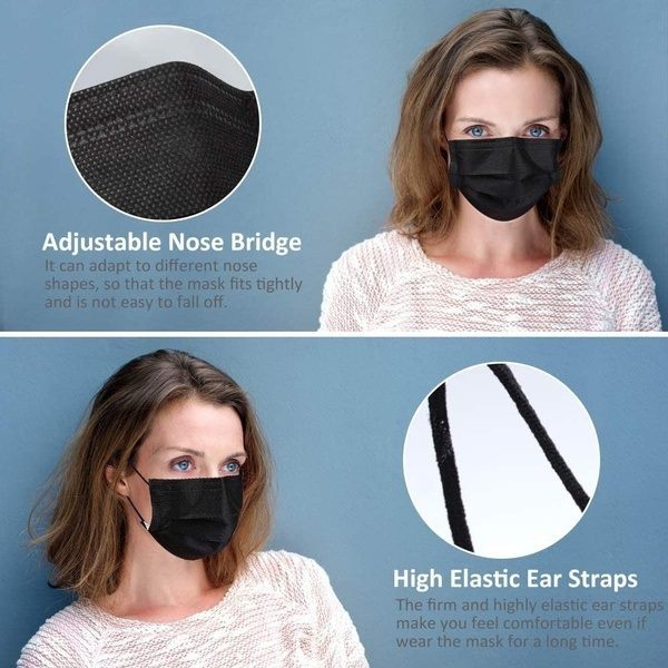 Black Masks 150pcs