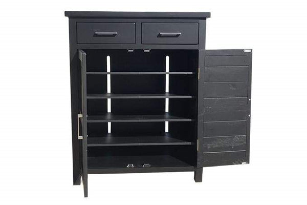 Tina Black Shoe Cabinet