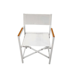 Directors Chair White Outdoor