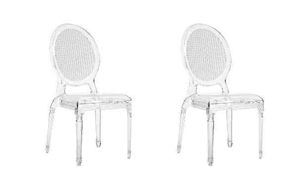 Clear Balloon Back Dining Chair Indoor/Outdoor