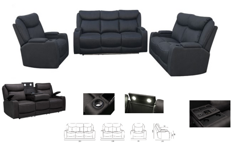 Excalibur Electric Recliner Lounge Suite