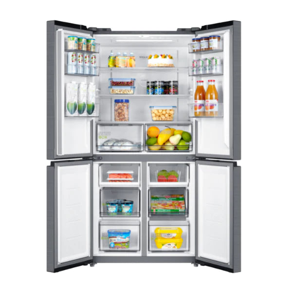 Midea 474L Cross Door Fridge Freezer Stainless Steel MDRF632FGF46APD