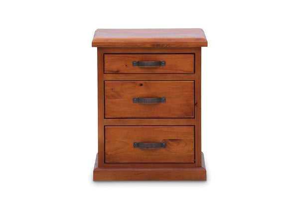 Felton 3 Drawer Bedside Table